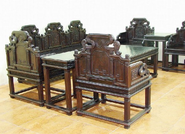茶桌带椅几|table and chair