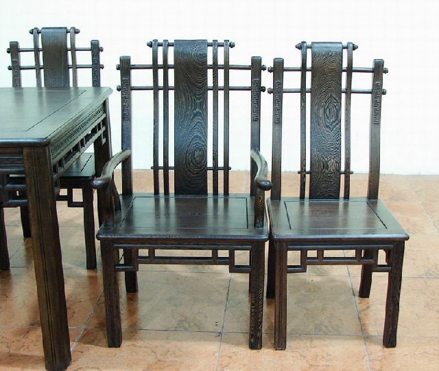 餐桌带椅|Chinese antique funiture
