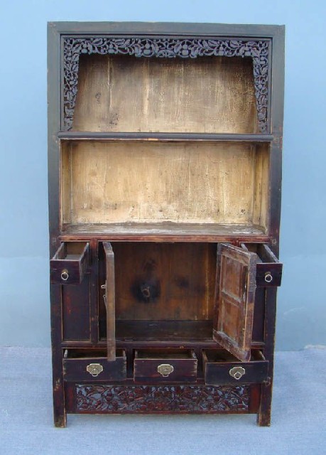雕花书柜|Carved bookcase