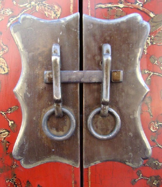 红描金小柜|Red &gilt small cabinet