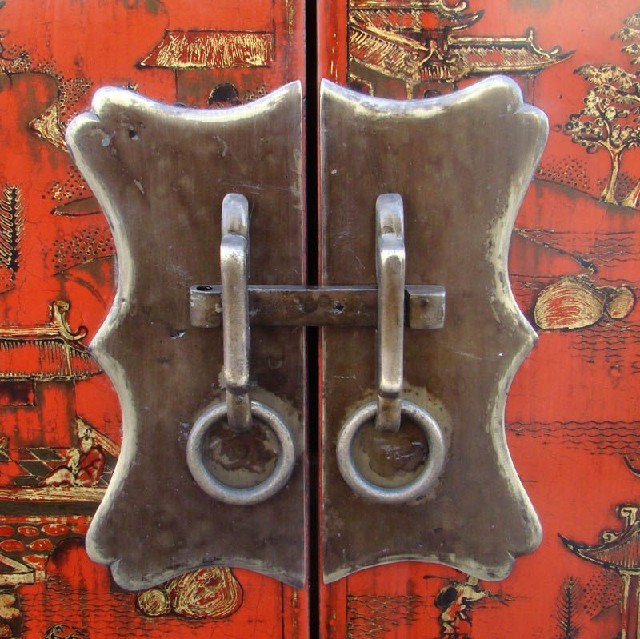 红描金小柜工厂&gilt small cabinet