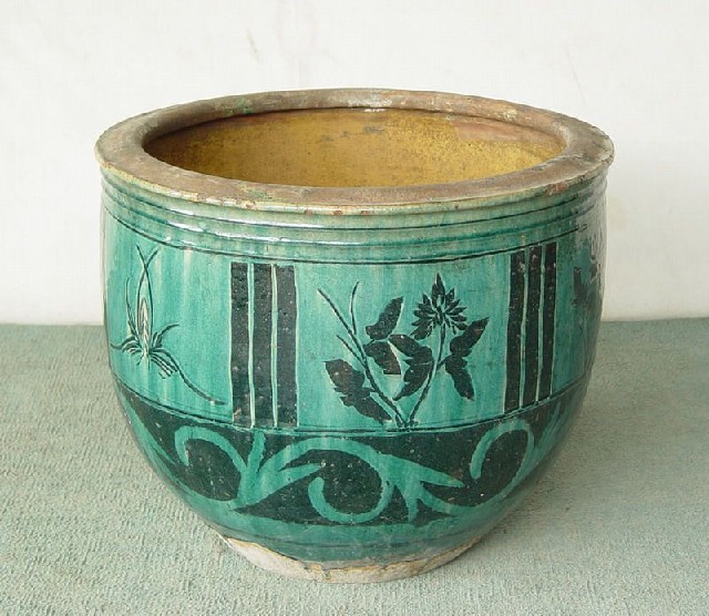 绿陶缸工厂1件|Green pottery vat