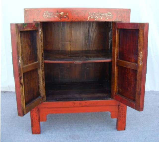 红描金小柜工厂|Red &gilt small cabinet