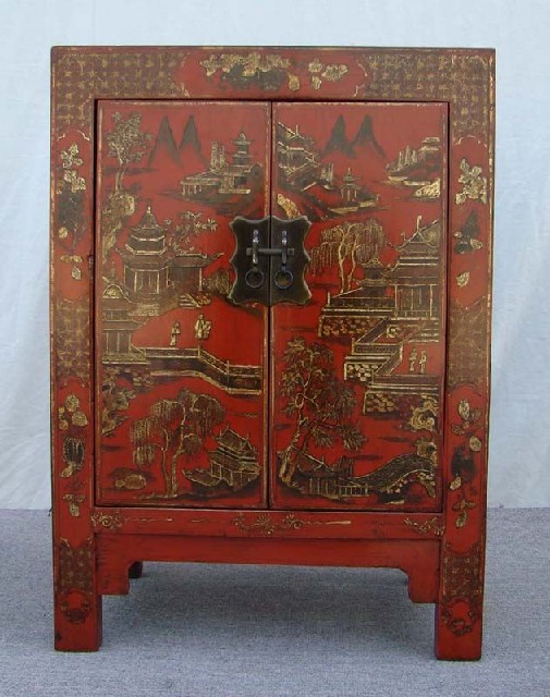 描金小柜工厂|Gold-painted/gilt small cabinet