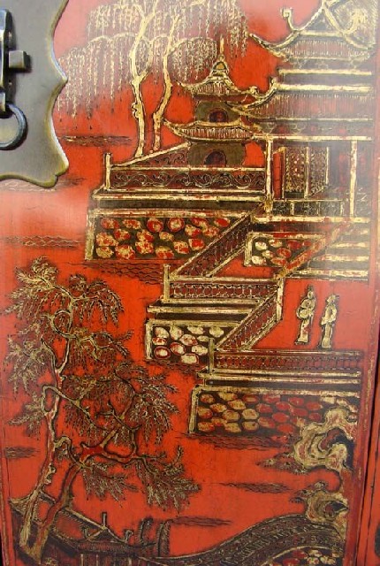 描金小柜工厂|Gold-painted/gilt small cabinet