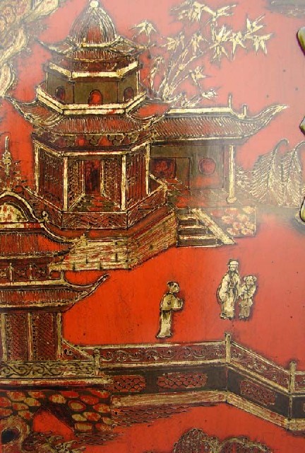 描金小柜工厂|Gold-painted/gilt small cabinet