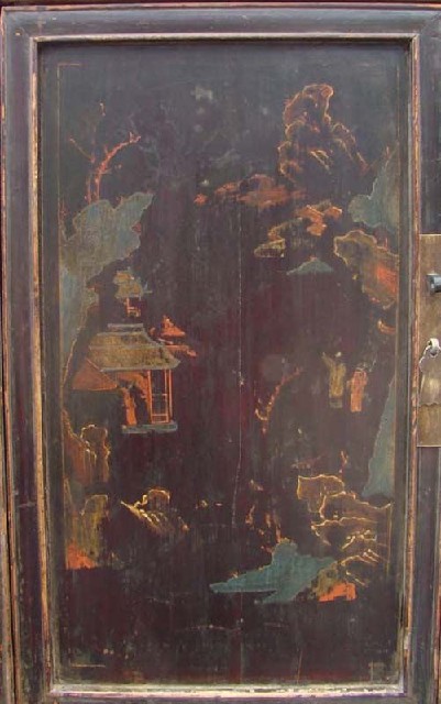 描彩二门小柜|Depict the color small cabinet with two gates