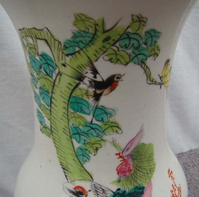 五彩釉瓷花瓶店|Chinese antique funiture
