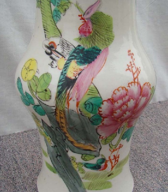 五彩釉瓷花瓶店|Chinese antique funiture