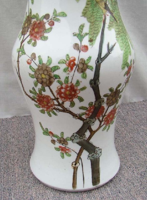 五彩釉瓷花瓶|Chinese antique funiture