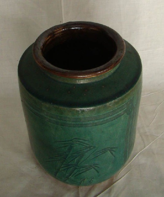 绿陶罐|Green pottery jar