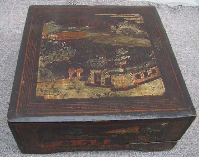 黑描彩方盒工厂|Black color depiction of the square box