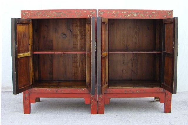 红描金小柜|Red &gilt small cabinet