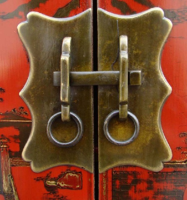 红描金小柜|Red &gilt small cabinet