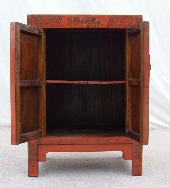 红描金小柜|Red &gilt small cabinet