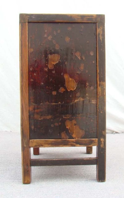 红漆二门小柜|Red-lacquered small cabinet