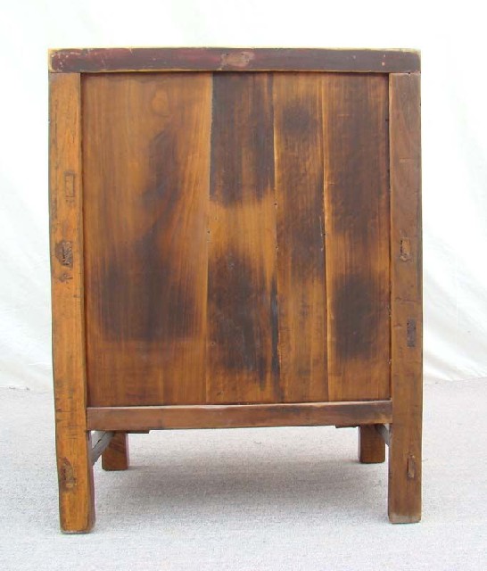 红漆二门小柜|Red-lacquered small cabinet