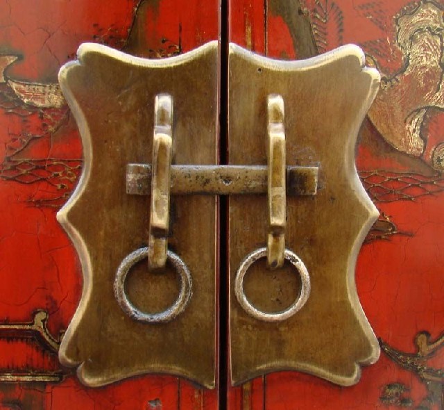 红描金小柜|Red &gilt small cabinet