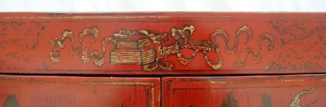 红描金小柜|Red &gilt small cabinet