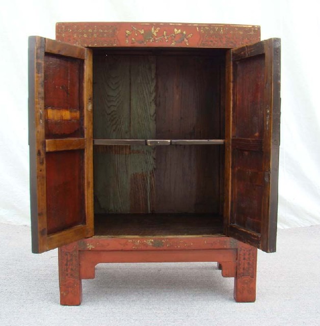 红描金小柜|Red &gilt small cabinet