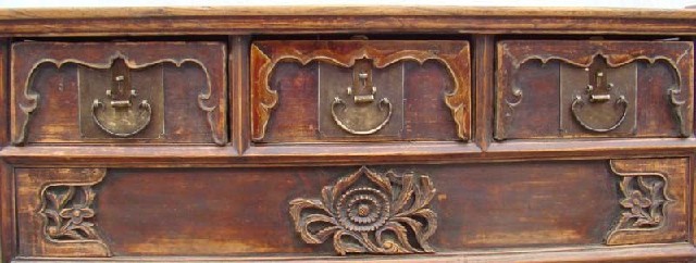 三抽翘头桌|Coffer w/3 drawers