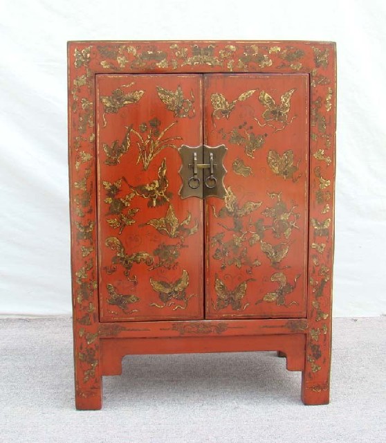 红描金小柜|Red &gilt small cabinet