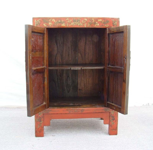 红描金小柜|Red &gilt small cabinet