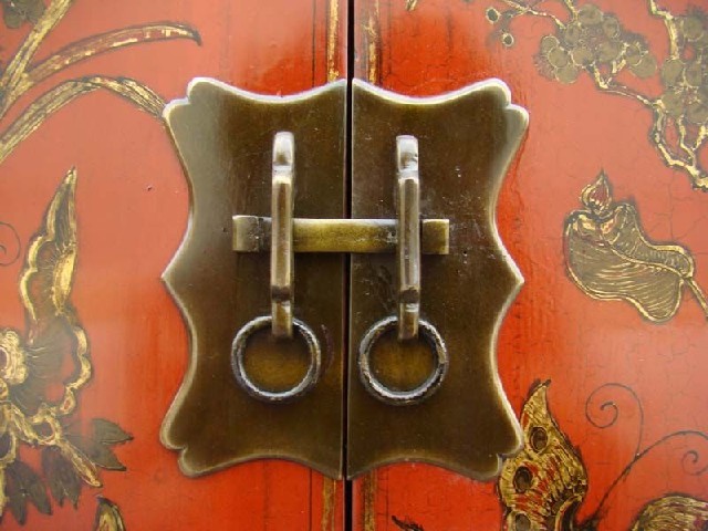 红描金小柜|Red &gilt small cabinet