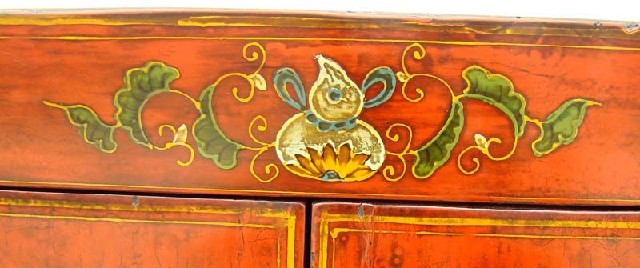 红描彩二门柜工厂|red depicting a color chest with two gates