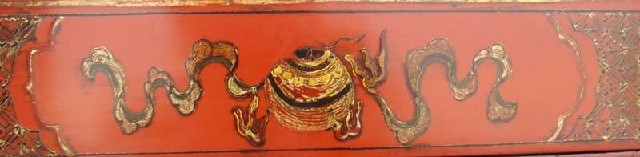 红描金小柜|Red &gilt small cabinet