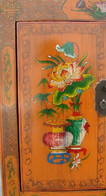 红描彩小柜|red depicting a color chest