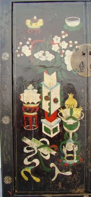黑五彩二门中柜工厂|Depict the color medium cabinet with two gates