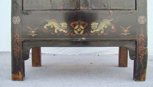 黑五彩二门中柜高碑店|Depict the color medium cabinet with two gates