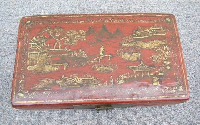红描金盒|Red & gilt box