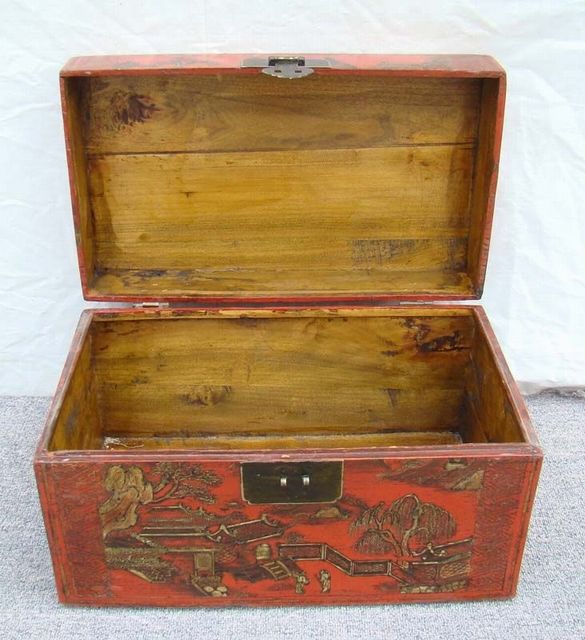 红描金盒|Red & gilt box