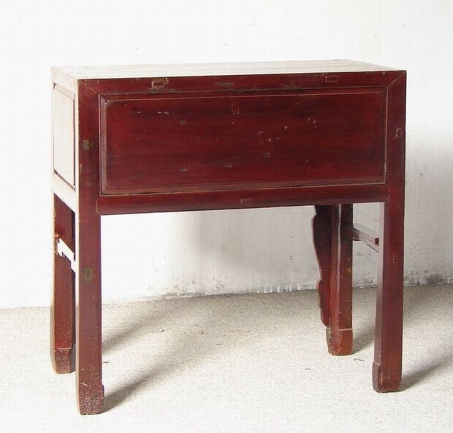 五抽雕花桌|Carved table with 5 drawers