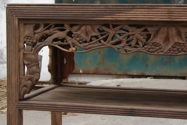雕花半桌工厂|carving table