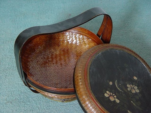竹丝提篮|Bamboo hand basket