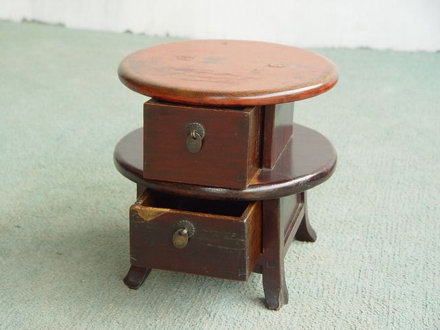二抽圆凳|Chinese antique funiture
