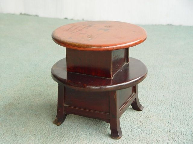 二抽圆凳|Chinese antique funiture