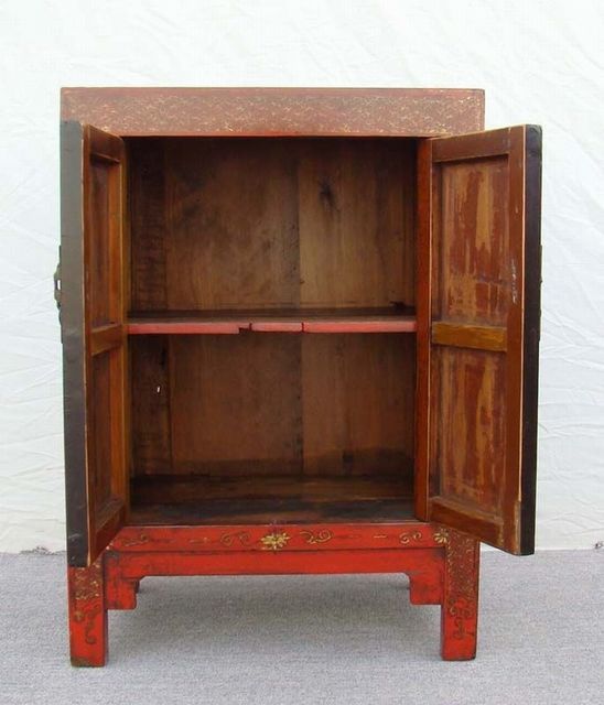 红描金小柜工厂|Red &gilt small cabinet