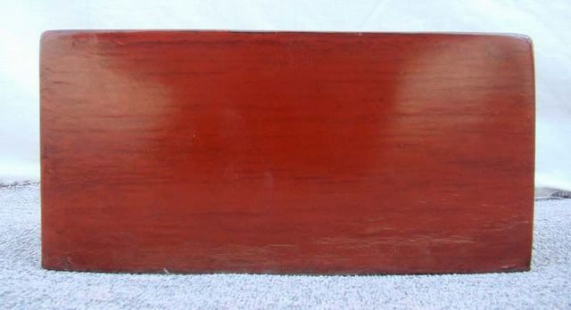 红描金二抽盒|red depicting a color box with two drawers