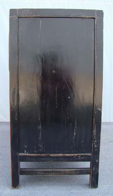 二抽四门描金柜工厂|depicts the color cabinet with two drawers and four gates