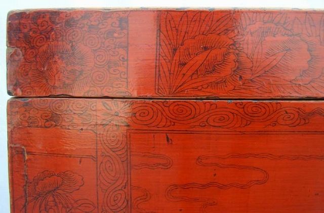 红描彩箱三件套工厂|red depicting a color three-piece