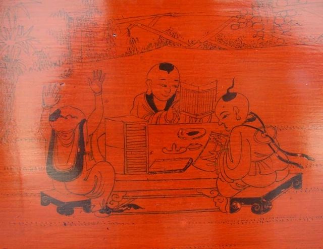 红描彩箱三件套工厂|red depicting a color three-piece