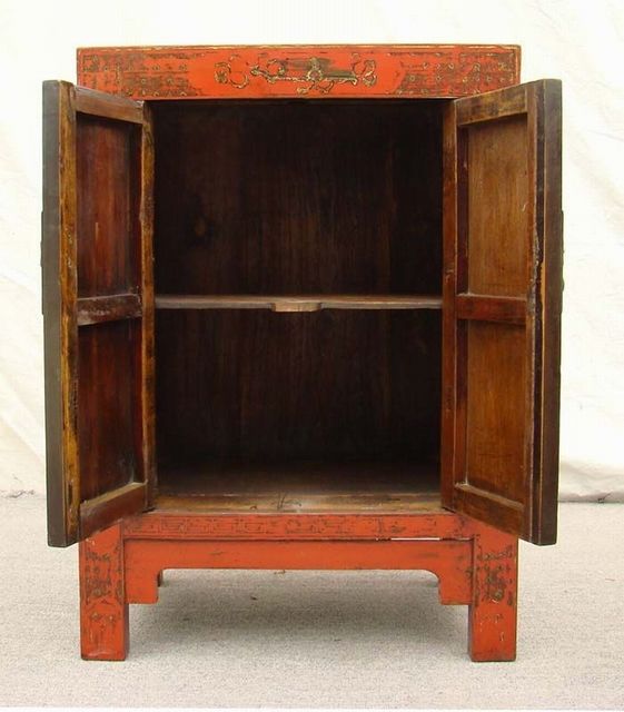红描金小柜|Red &gilt small cabinet