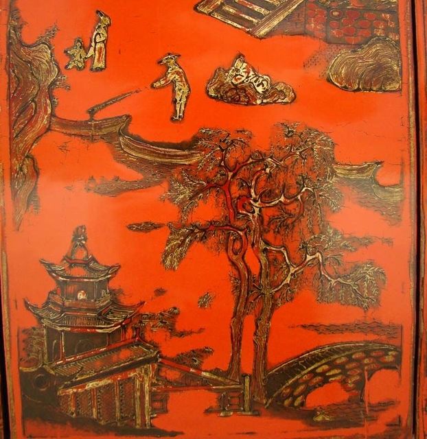 红描金小柜工厂|Red &gilt small cabinet