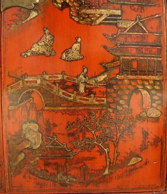 红描金小柜工厂|Red &gilt small cabinet