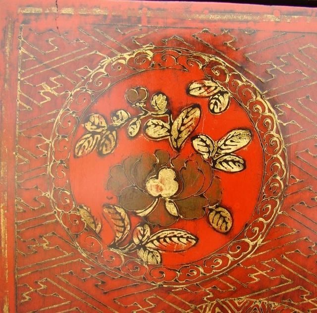 红描金小柜|Red &gilt small cabinet