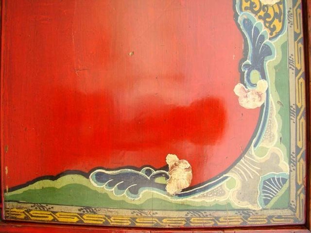 描彩二门柜|Color-painted cabinet w/ 2 doors